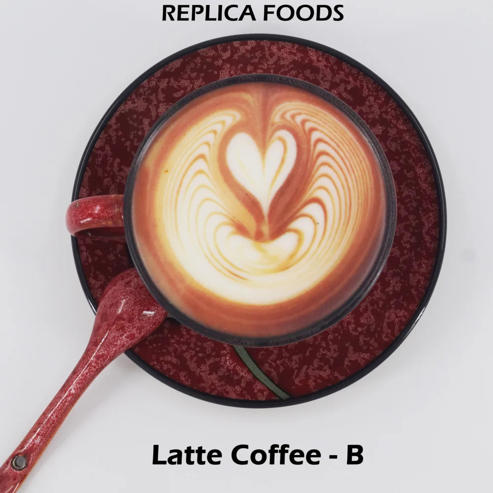 Realistic Fake Coffee Lifelike Faux Coffee Display For Photo Shoot, Fake Cake Photography Props Food sample Tea Table Decoration